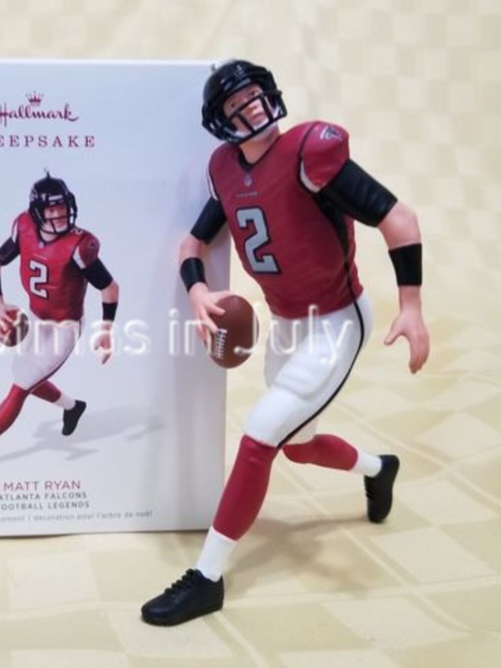 Hallmark 2018 Matt Ryan NFL Football Atlanta Falcons Srs Christmas Ornament